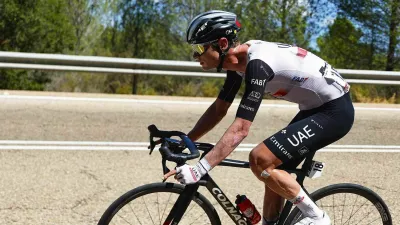 Vuelta Espana 2023 - 78th Edition - 6th stage La Vall d'Uix� - Observatorio Astrof�sico de Javalambre 183,1km - 31/08/2023 - Jay Vine (AUS - UAE Team Emirates) - photo Luis Angel Gomez/SprintCyclingAgency�2023