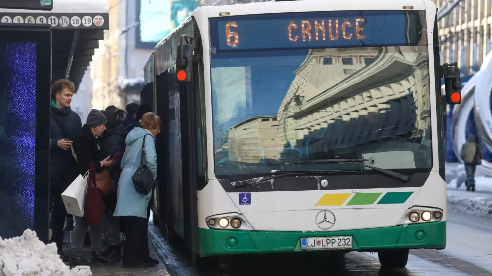 08.01.2025 - Sneg - mraz v Ljubljani - LPP - Ljubljanski potni&scaron;ki prometFoto: Luka Cjuha