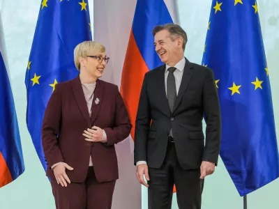 Brdo pri Kranju, Kongresni center Brdo.Predsednica republike Natasa Pirc Musar in predsednik vlade Robert Golob sta pripravila tradicionalni sprejem za diplomatski zbor ob zacetku novega leta.