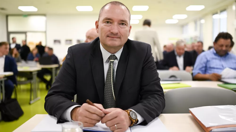 25.10. 2024 Ustanovna seja KGZS - imenovanje predsednika in ostalih organov zbornice - volitve - Kmetijsko gozdarska zbornica Slovenije. Jože Podgor&scaron;ek, predsednikFOTO: Nik Erik Neubauer