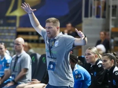 Žiga Novak14.9.2025 - rokomet ženske - Krim OTP Group Mercator - Podravka Vegeta Foto: LUka Cjuha