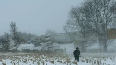 This handout photo taken and posted by Michigan State Senator Roger Victory on his X account, shows truck and cars piled up after a crash along the I-196 highway, near Zeeland in West Michigan on January 19, 2026. Law enforcement officials said Monday they were working to clear roads after a 100-vehicle crash occurred on snow-blanketed roads in the northern state of Michigan.Michigan State Police said numerous injuries were reported in the crash, with none "believed to be fatal," after big rig trucks and vehicles collided on the I-196 corridor, causing many vehicles to run off the road in "multiple slide offs.",Image: 1067497313, License: Rights-managed, Restrictions: RESTRICTED TO EDITORIAL USE – MANDATORY CREDIT « AFP PHOTO / SEN. ROGER VICTORY » - NO MARKETING NO ADVERTISING CAMPAIGNS – DISTRIBUTED AS A SERVICE TO CLIENTS [ NO ARCHIVE ], ***HANDOUT image or SOCIAL MEDIA IMAGE or FILMSTILL for EDITORIAL USE ONLY! * Please note: Fees charged by Profimedia are for the Profimedia's services only, and do not, nor are they intended to, convey to the user any ownership of Copyright or License in the material. Profimedia does not claim any ownership including but not limited to Copyright or License in the attached material. By publishing this material you (the user) expressly agree to indemnify and to hold Profimedia and its directors, shareholders and employees harmless from any loss, claims, damages, demands, expenses (including legal fees), or any causes of action or allegation against Profimedia arising out of or connected in any way with publication of the material. Profimedia does not claim any copyright or license in the attached materials. Any downloading fees charged by Profimedia are for Profimedia's services only. * Handling Fee Only ***, Model Release: no