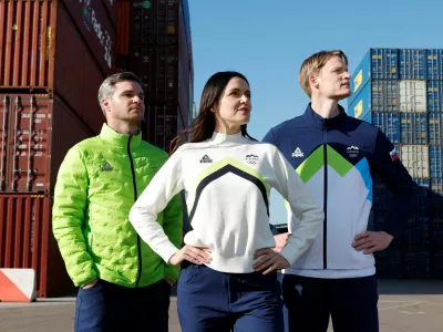 Koper.Slovenska olimpijska kolekcija Milano Cortina 2026.Foto: Olimpijski komite Slovenije
