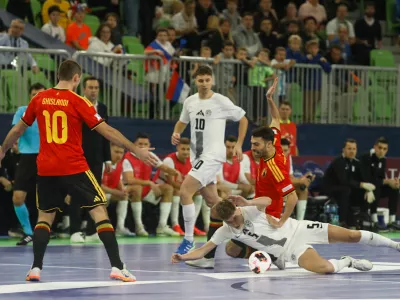 Slovenija - Belgija26.1.2026 - UEFA Futsal Euro 2026 LjubljanaFoto: Luka Cjuha