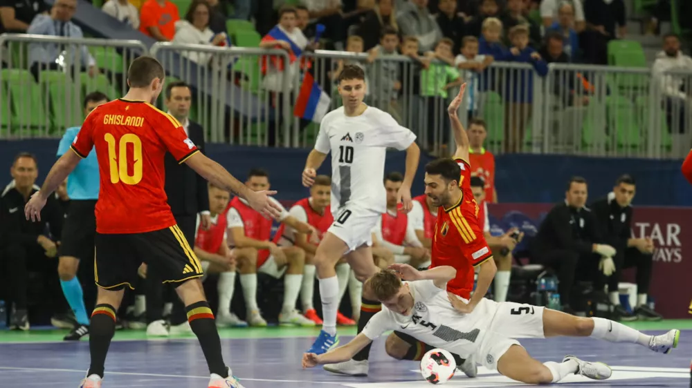 Slovenija - Belgija26.1.2026 - UEFA Futsal Euro 2026 LjubljanaFoto: Luka Cjuha