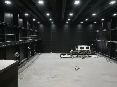 Pictures taken inside the Luna Analog Facility shows lunar lander Argonaut following the signing of contracts between Thales Alenia Space (Italy, UK and France), OHB system AG (Germany) and Nammo (UK) hosted by the European Space Agency (ESA) and Thales Alenia Space on the future lunar lander Argonaut, on November 20, 2025 in Cologne.,Image: 1053510707, License: Rights-managed, Restrictions:, Model Release: no