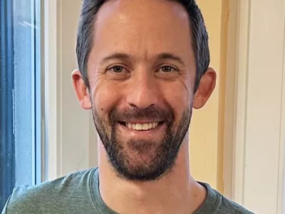 This photo provided by Kendall Seymour shows Seymour on Jan. 21, 2025, in Croatia. (Kendall Seymour via AP)