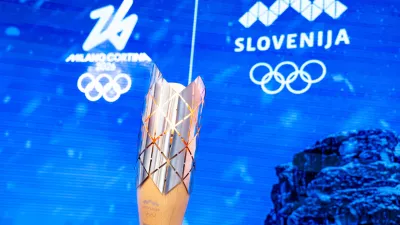 Ljubljana.Zimske olimpijske igre Milano Cortina 2026.Slovenska bakla.foto: Olimpijski komite Slovenije.
