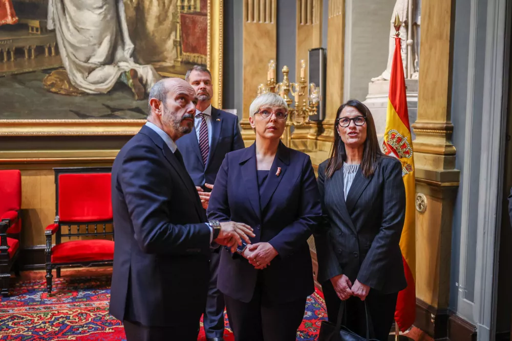 Spanija, Madrid.Obisk predsednice drzave Natase Pirc Musar v Kraljevini Spaniji.Srecanje s predsednikom senata Pedrom Rollanom Ojedo.