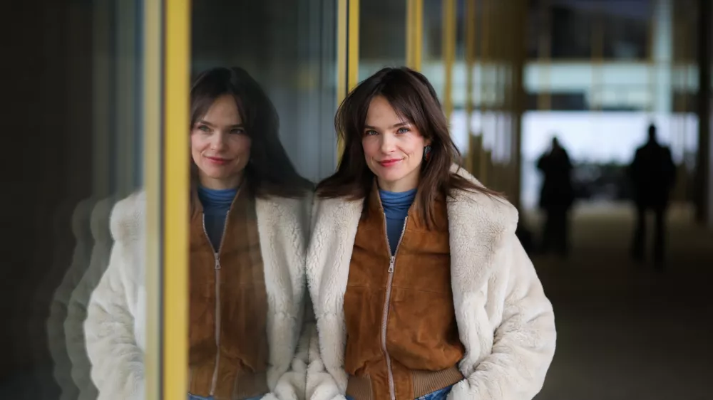 - 23.01.2026. - Tina Vrbnjak, slovenska gledali&scaron;ka in filmska igralka, prejemnica nagrade Pre&scaron;ernovega sklada.//FOTO: Bojan Velikonja