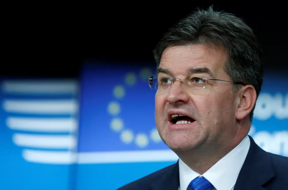Slovakia's Foreign Minister Miroslav Lajcak addresses a news conference after a European Union foreign ministers meeting in Brussels, Belgium, December 13, 2016.  REUTERS/Francois Lenoir - RC1663D06FE0