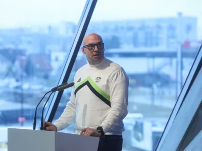  - Blaž Perko, vodja reprezetance,- 27.01.2026. - Novinarska konferenca Olimpijskega komiteja Slovenije z uradno predstavitvijo reprezentance za nastop na olimpijskih igrah 2026 v Italiji.//FOTO: Bojan Velikonja