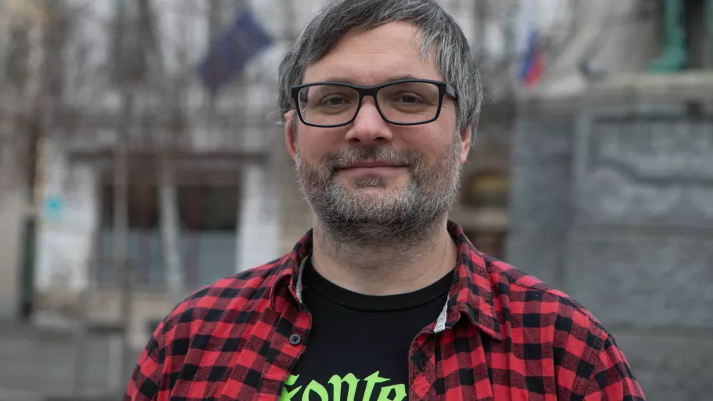 27.1.2026 - Aljo&scaron;a Harlamov je literarni zgodovinar, urednik, literarni in filmski kritik, esejist in publicistFoto: Luka Cjuha