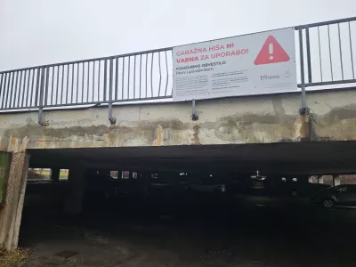 Maribor.Zaprta garazna hisa ob Ulici pohorskega odreda.