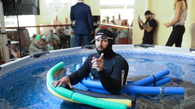 14.6.2025. Rijeka - Vitomir Maricic, visestruki svjetski prvak i rekorder u ronjenju na dah, oborio je Guinnessov svjetski rekord u staticnom zadrtavanju daha &ndash; s ciljem da dah zadrzi duze od 25 minuta. Zadrao je dah 29minuta 3 sekunde 07 stotinki. Photo: Nel Pavletic/PIXSELL