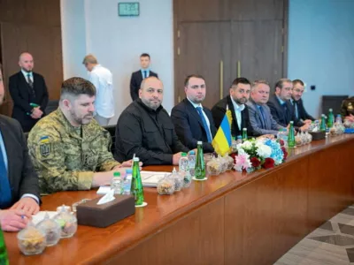 Secretary of Ukraine's National Security and Defence Council Rustem Umerov and other members of the Ukrainian delegation attend the second round of trilateral talks between the U.S., Russia and Ukraine, in Abu Dhabi, United Arab Emirates, February 4, 2026. UAE Ministry of Foreign Affairs/Handout via REUTERS  THIS IMAGE HAS BEEN SUPPLIED BY A THIRD PARTY. THIS PICTURE WAS PROCESSED BY REUTERS TO ENHANCE QUALITY. BEST QUALITY AVAILABLE. MANDATORY CREDIT.