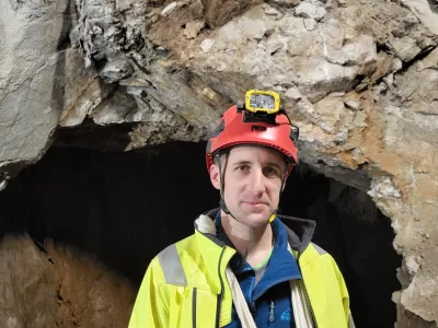 Dr. Mitja Prelov&scaron;ek, In&scaron;titut za raziskovanje krasa ZRC SAZU / Foto: Katja Gle&scaron;čič 