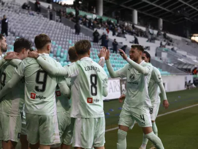 8.2.2026 - stadion Stožice nogomet Olimpija - CeljeFoto: Luka Cjuha