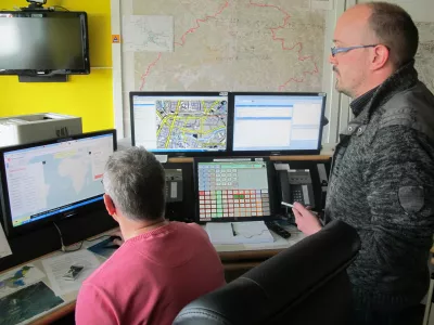 center za obve&scaron;čanje ljubljana preskus noveg asistema za lociranje kličočega