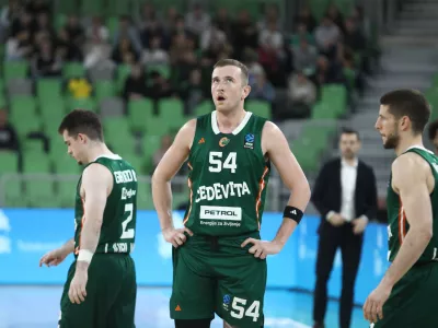 Thomas Kennedy19.11.2025 - Cedevita Olimpija - Hamburg ko&scaron;arka evropski pokalFoto: Luka Cjuha