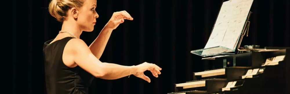 Iveta Apkalna, latvijska organistka F Kristaps Anskens