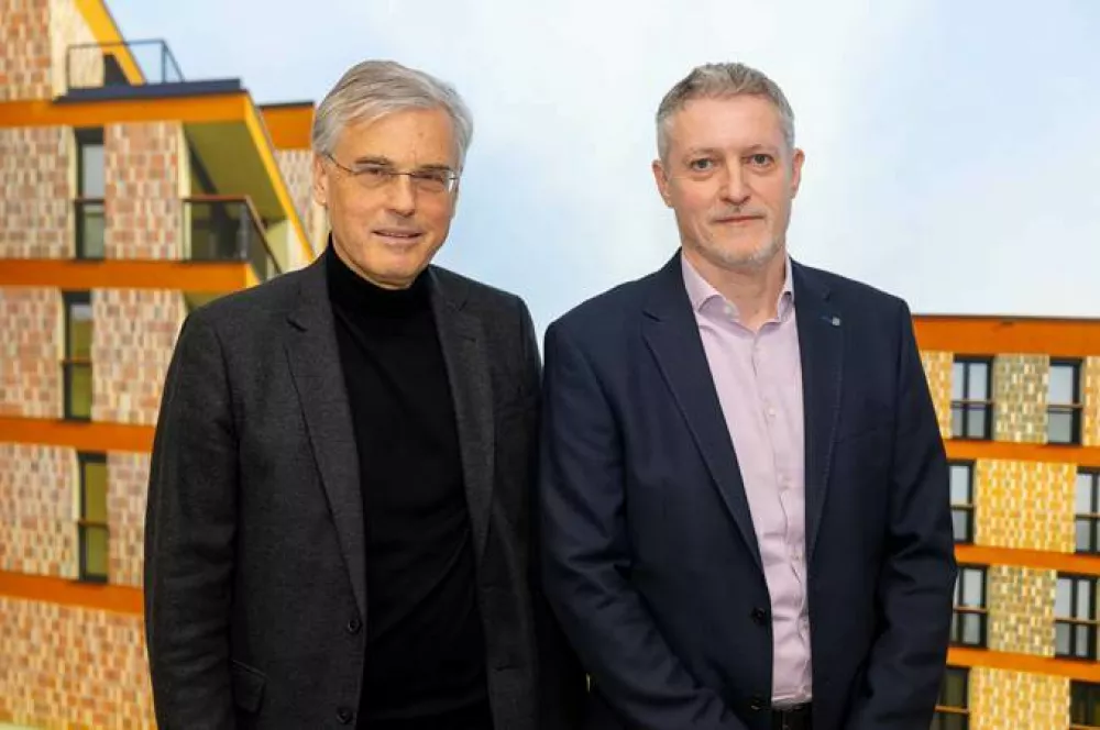 predsednik uprave SSRS mag. Črtomir Remec in novi član uprave Kre&scaron;o &Scaron;avrič. F Anže Krže / Mediaspeed