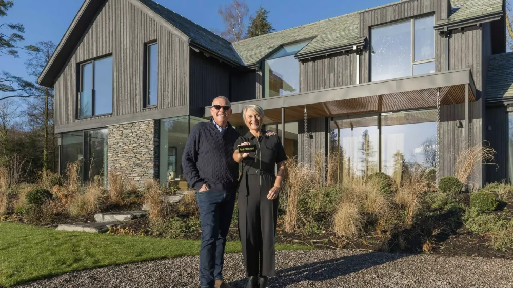 **EMBARGO 8:00am GMT Friday 16 January - NO ONLINE USE BEFORE THEN - FIRST PRINT USE Saturday 17 January**Omaze winners Martyn & Nicola Dickinson at their &pound;4.5m Lake District home. // A wife who ignored her spouse's suggestion to stop entering Omaze draws has won a &pound;4.5M mansion and proclaimed - "this is precisely why I never listen to my husband." Nicola Dickinson, 59, became an instant multi-millionaire after winning the spectaular home in the Lake District that comes with its own private lake. She bought her winning entry for just &pound;25 as part of her Omaze subscription and had been entering draws for four years. After the win she revealed her husband of 38 years Martyn, 58, repeatedly telling her she would "never win in a million years" &ndash; advice she's now very glad she "ignored". Photo released 15/01/2026,Image: 1066438525, License: Rights-managed, Restrictions: Editorial use, commercial use may require additional licenses. We don't use AI to make images which could be mistaken for news photos. AI use will be clearly indicated. Supplied on condition you ensure personal data is processed in compliance with UK GDPR, Model Release: no