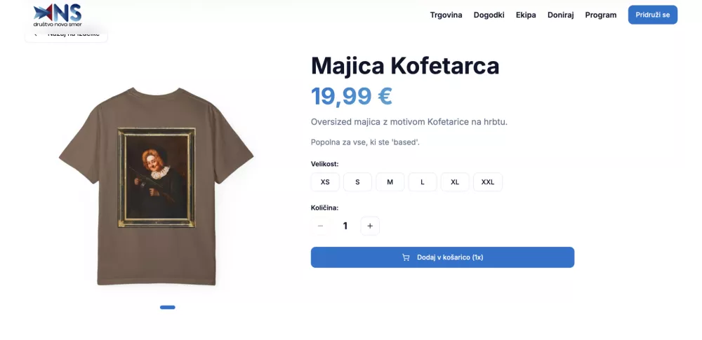 Nedovoljena raba: Kofetarica je kavo zamenjala za brzostrelko