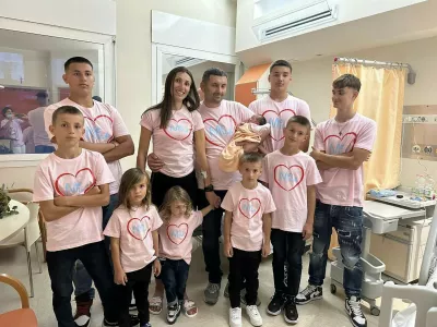 EXCLUSIVE: Story from Jam Press (Glam Mum Secret)'I'm a glam mum-of-nine who spends Ł90 on food every day &ndash; and I have the secret to staying trim'A glam mum of nine has revealed the secret to keeping trim &ndash; after confessing she spends Ł90 on food per day.Vesna and Slobodan Mili?evi?, both 45, have eight sons and a daughter.Mila, born in 2023, was the couple's last child and only daughter.The pair, who are proud of their "healthy lifestyle", have been married for 23 years.Despite taking care of nine small children, Vesna has built up a following of 14,000 on her "Supermama" TikTok page.Many followers have commented on Vesna's very well-turned-out appearance, given that she is an overworked parent of nine.Vesna told What's The Jam: "People want to know what the secret to my good looks is."I can only tell you that when you are a happy and satisfied woman, it is reflected in your physical appearance!"She added: "And I think it is due to my healthy lifestyle."I prepare my own food, avoid fast food and we always have fresh fruit and vegetables on the table."When you organise yourself well, preparing food does not take up too much time."I exercise three times a week, and every day we spend at least one hour walking in the fresh air with the children."Vesna said she gets up at 5:30am and first organises the children's breakfasts, before taking them to school."My mornings are not heavy and gloomy, but full of love and understanding," she said."When your day starts with children's smiles, you can only thank God for that gift, that you have found yourself in the role of parents of nine children."I then prepare breakfast as classes start at 8am every day."I drive them to school, go shopping for the day, tidy up the house, and prepare lunch."Then the children come home from school, we do their homework, we study together, we play a little."Simply put, we look forward to life."Vesna and Slobodan, who come from the tow.29 Jan 2026Pictured: Story from Jam Press (Glam Mum Secret)Pictured: Vesna and Slobodan with their children.'I'm a glam mum-of-nine who spends Ł90 on food every day &ndash; and I have the secret to staying trim'A glam mum of nine has revealed the secret to keeping trim &ndash; after confessing she spends Ł90 on food per day.Vesna and Slobodan Mili?evi?, both 45, have eight sons and a daughter.Mila, born in 2023, was the couple's last child and only daughter.The pair, who are proud of their "healthy lifestyle", have been married for 23 years.Despite taking care of nine small children, Vesna has built up a following of 14,000 on her "Supermama" TikTok page.Many followers have commented on Vesna's very well-turned-out appearance, given that she is an overworked parent of nine.Vesna told What's The Jam: "People want to know what the secret to my good looks is."I can only tell you that when you are a happy and satisfied woman, it is reflected in your physical appearance!"She added: "And I think it is.,Image: 1070346140, License: Rights-managed, Restrictions: NO Australia, Germany, Norway, South Korea, Sweden, United Kingdom, United States, Unknown Country, Model Release: no, Pictured: Vesna and Slobodan