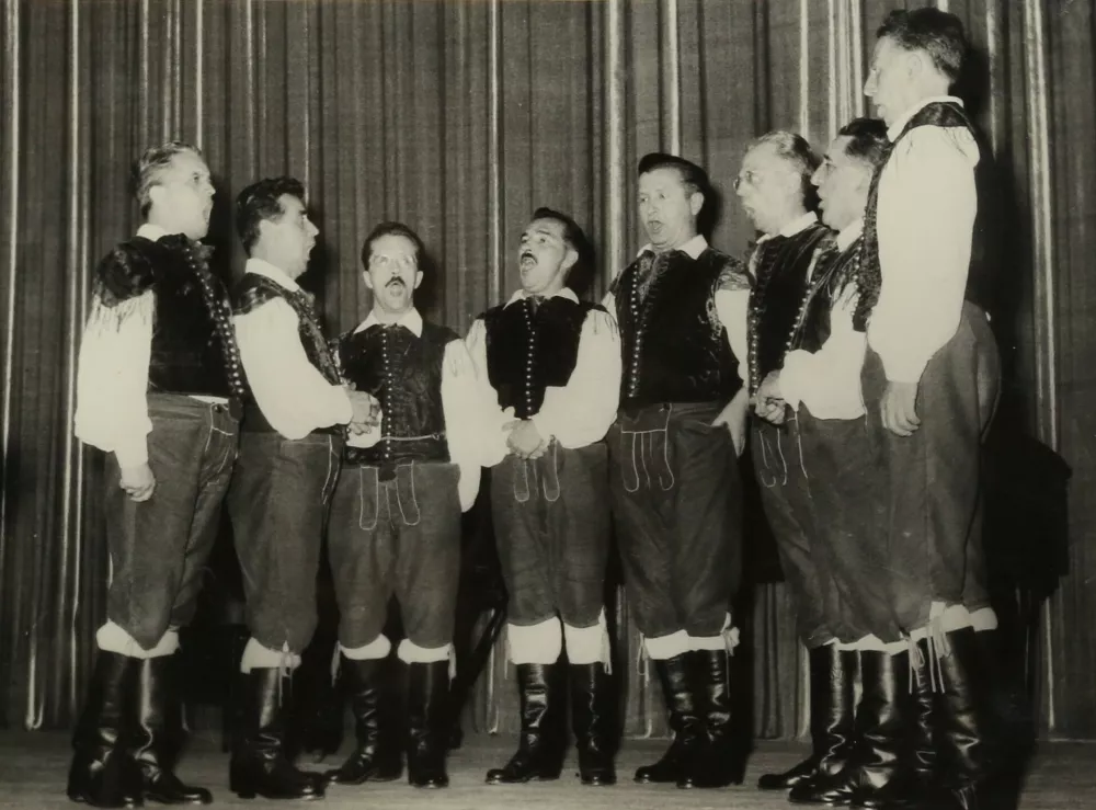 Slovenski oktet, 1959 / Foto: Arhiv Slovenskega Okteta