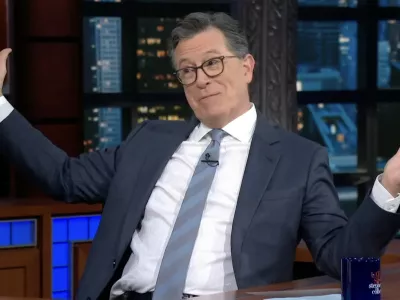 Picture MUST credit: CBS Joker and Gladiator star Joaquin Phoenix made a rare TV chat show appearance and apologised for causing a storm the last time he was in the same studio. The 50-year-old Oscar winner was on the The Late Show With Stephen Colbert, 61, to promote new movie Eddington, set during the 2020m covid lockdown. It was his first time in the same building since a 2009 interview with now retired talk show king Dave Letterman. Phoenix's appearance with Letterman while promoting movie Two Lovers, was highly unusual and became a major topic of conversation. He appeared disheveled, mumbled, and generally seemed out of sorts, leading many to believe he was experiencing a mental breakdown or was under the influence. It was later revealed that this was an elaborate hoax, part of a mockumentary film called I'm Still Here, which depicted Phoenix quitting acting to become a rapper.&nbsp; He made subsequent on-air apology to Letterman the next year. Picture supplied by JLPPA,Image: 1023629835, License: Rights-managed, Restrictions:, Model Release: no