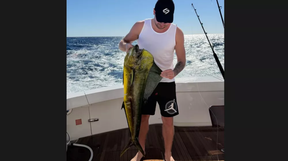 Luka Dončić na oddihu v Mehiki. Vir: IG