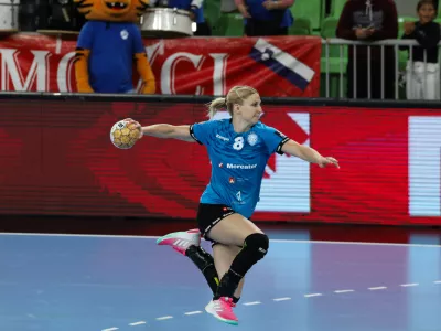 - Tamara Mavsar- 23.09.2023 &ndash; rokomet - Krim Mercator: Ferencvaros, liga prvakinj, 3. krog: skupina B //FOTO: Bojan Velikonja