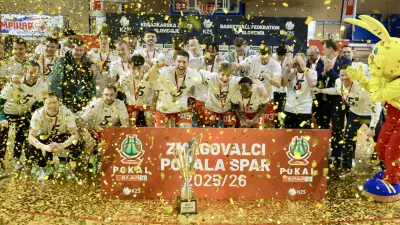 Cedevita Olimpija in Cinkarna Celje pokalna prvaka