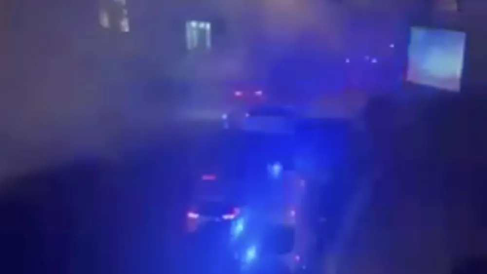 Eksplozija v sredi&scaron;ču Lvova.