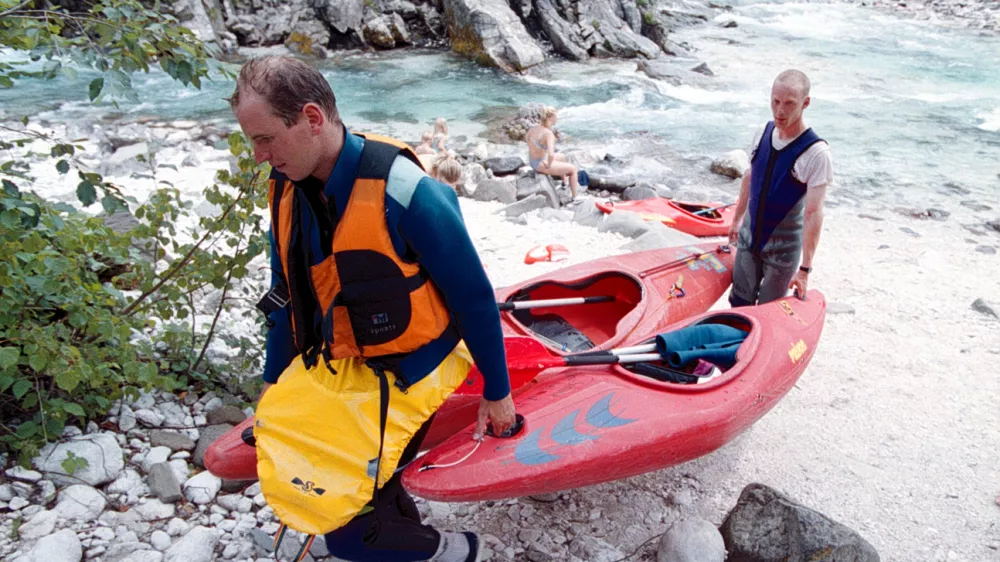 Veslanje, reka Soča čoln