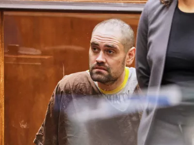 Nick Reiner pleads not guilty to two counts of first-degree murder in the deaths of his parents, Rob Reiner and Michele Singer Reiner, with public defense attorney, Kimberly Green, during his arraignment on murder charges for the deaths of his parents, Rob and Michele Reiner, Monday, Feb. 23, 2026, in Los Angeles. (Chris Torres/Pool Photo via AP)