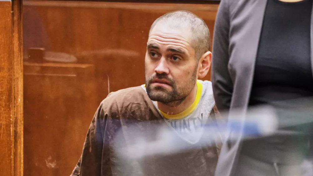 Nick Reiner pleads not guilty to two counts of first-degree murder in the deaths of his parents, Rob Reiner and Michele Singer Reiner, with public defense attorney, Kimberly Green, during his arraignment on murder charges for the deaths of his parents, Rob and Michele Reiner, Monday, Feb. 23, 2026, in Los Angeles. (Chris Torres/Pool Photo via AP)