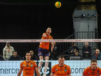 - 22.01.2026. - Odbojka 3. krog. Liga prvakov, ACH Volley - Tours. //FOTO: Bojan Velikonja