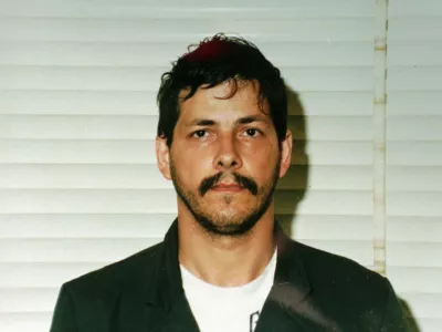 Convicted rapist Marc Dutroux is seen in this police photo released Monday, August 19, 1996. Dutroux led police to two abducted, sexually abused girls and the bodies of two slain 8-year-olds before confessing Sunday that he was also involved in the kidnapping of two other teen-agers. Investigators hope Dutroux's confessions will help solve more than a dozen kidnapping cases believed linked to a pedophile ring. (AP Photo)