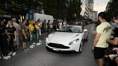Aston Martin- 28.06.2022 - Karavana super&scaron;portnikov OneLife Rally v Ljubljani &ndash; super&scaron;portni prestižni avtomobili//FOTO: Nik Erik Neubauer