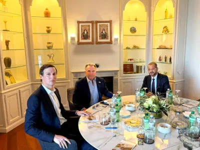 Omani Foreign Minister Badr Albusaidi meets with U.S. Special Envoy Steve Witkoff and U.S. President Donald Trump's son-in-law Jared Kushner, in Geneva, Switzerland, February 26, 2026. Oman News Agency/Handout via REUTERS ATTENTION EDITORS &ndash; THIS IMAGE WAS PROVIDED BY A THIRD PARTY.   TPX IMAGES OF THE DAY