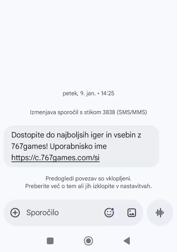 Primer tak&scaron;nega sporočila, iz katerega seveda ni razvidno, kako se uporabnik odjavi. Povezava uporabnika pripelje do spleti&scaron;ča s polomljeno sloven&scaron;čino. / Foto: Zajem Zaslona
