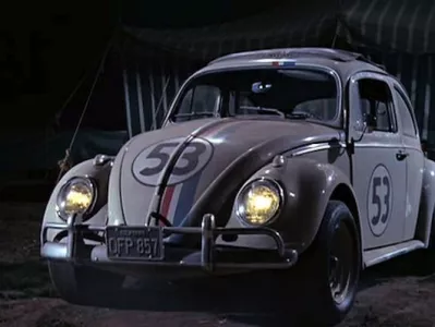 Volkswagen beetle je kot Herbie najprej zaslovel v filmu iz leta 1968. / Foto: Imcdb