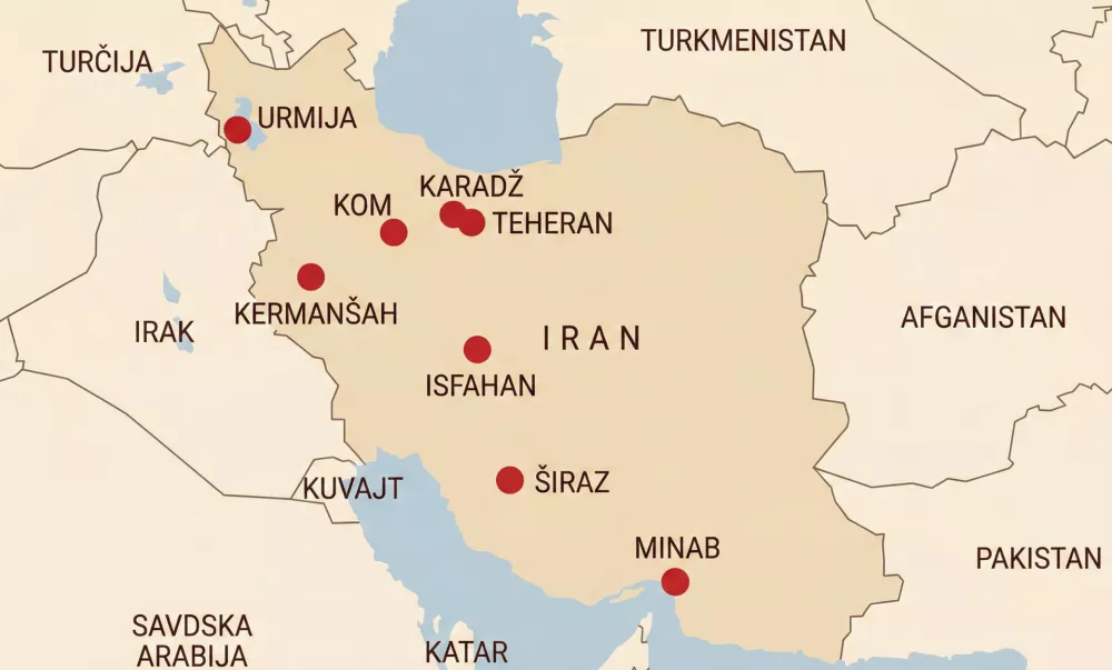 Zemljevid, kjer so, kolikor je doslej znano, izvedli napade.