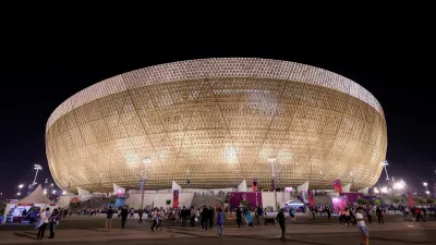 FILE PHOTO: Dec 13, 2022; Lusail, Qatar; A general view of the exterior of Lusail Stadium before the semifinal match between Croatia and Argentina during the 2022 World Cup. Mandatory Credit: Yukihito Taguchi-USA TODAY Sports/File Photo