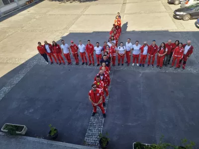 Rdeči križ Slovenije, humanitarna dejavnost, prostovoljci / Foto: Rdeči Križ Slovenije