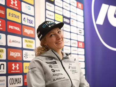 Ilka &Scaron;tuhec04.04.2025 - novinarska konferenca slovenske reprezentantke Ilke &Scaron;tuhecFoto: Luka Cjuha