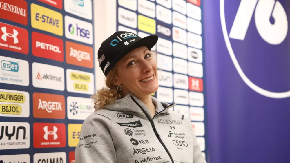 Ilka &Scaron;tuhec04.04.2025 - novinarska konferenca slovenske reprezentantke Ilke &Scaron;tuhecFoto: Luka Cjuha