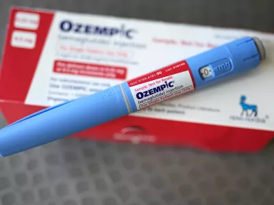 FILE - The injectable drug Ozempic in Houston on July 1, 2023. (AP Photo/David J. Phillip, File)